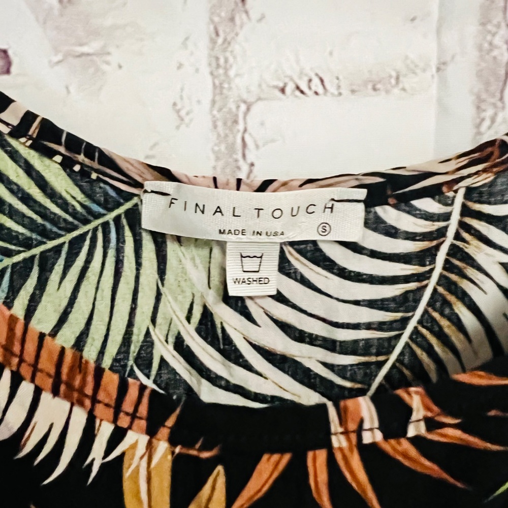 Tropical print Cami Top - Picture 2 of 3